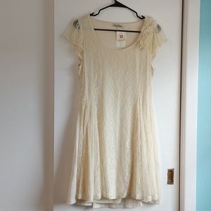 Alter'd State Cream Lace Dress size M